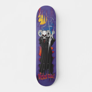 Wicked Skull Skate Skateboard