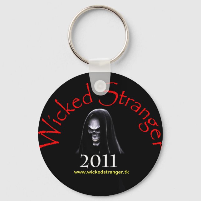 Wicked Stranger Keychain Black (Front)