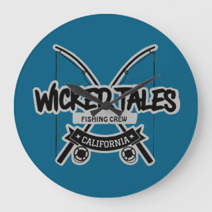 Wicked Tales Fishing Crew Large Clock