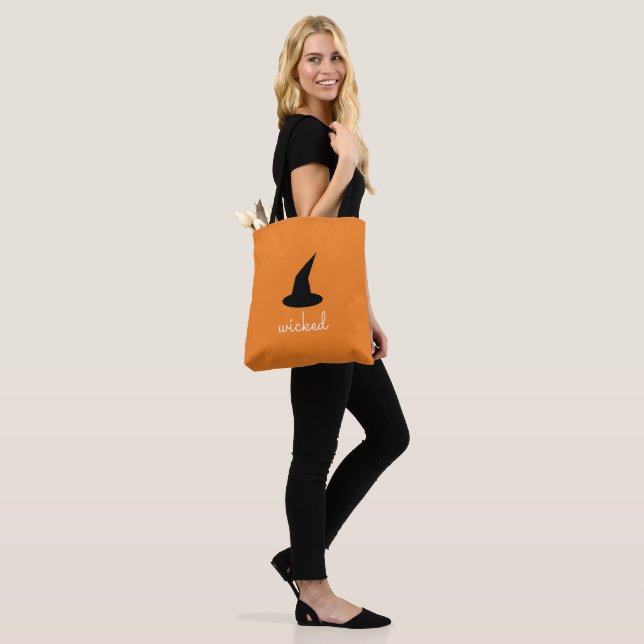 Wicked Tote for Halloween with a Witch Hat Bag (On Model)