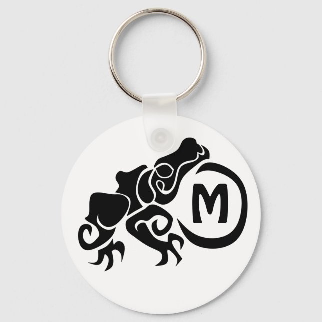 Wicked Tribal Frog Key Ring (Front)