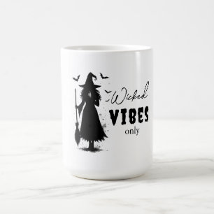 "Wicked Vibes Only" - Halloween Black Witch – Coffee Mug