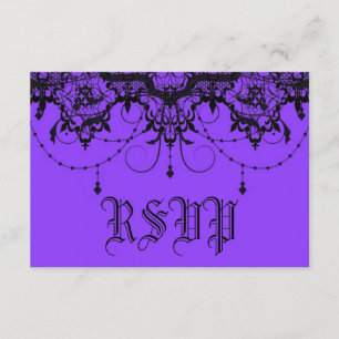 Wicked Victorian Spider Purple Halloween Rsvp