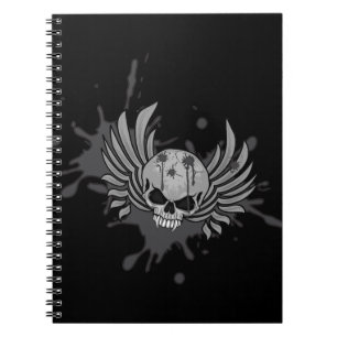Wicked Winged Skull Notebook