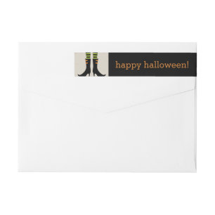 Wicked Witch Boots Halloween Address Labels