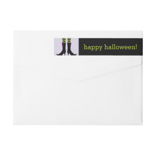 Wicked Witch Boots Halloween Address Labels