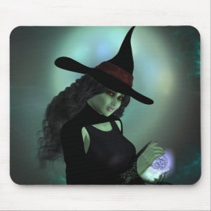 Wicked Witch Casting a Spell Mouse Mat