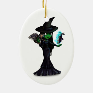 Wicked Witch Ceramic Tree Decoration