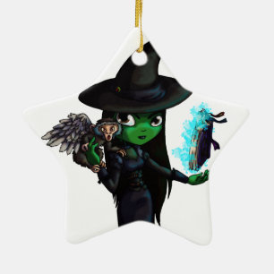 Wicked Witch Ceramic Tree Decoration