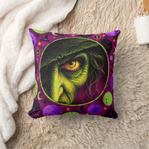 Wicked Witch Halloween Costume Party Cushion