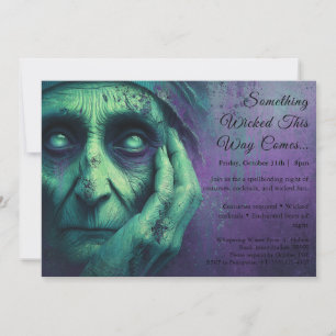 Wicked Witch Halloween Costume Party Invitation