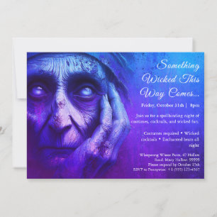 Wicked Witch Halloween Costume Party Invitation