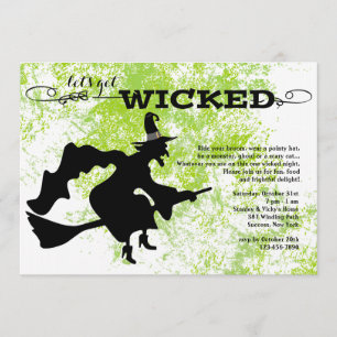 Wicked Witch Halloween Invitation