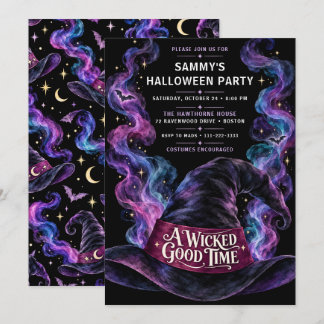 Wicked Witch Halloween Party Invitation