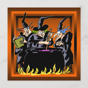 Wicked Witch Halloween Party Invitation