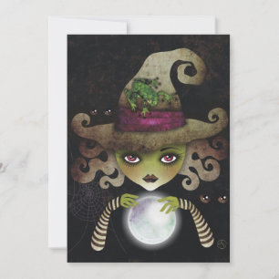 Wicked Witch Halloween Party Invitations
