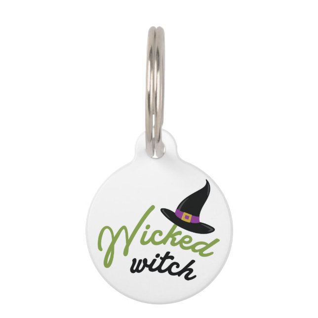 Wicked Witch Hat Pet Tag (Front)