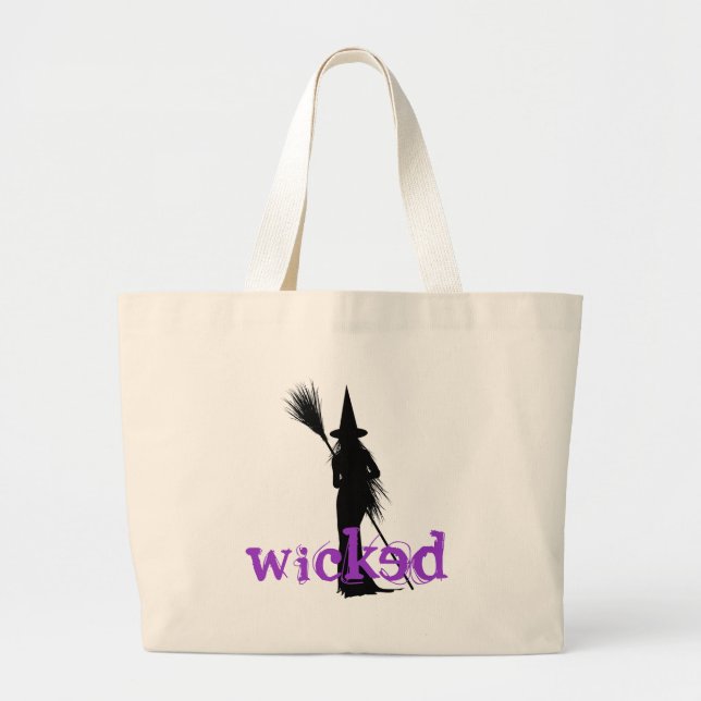 Wicked Witch Large Tote Bag (Front)
