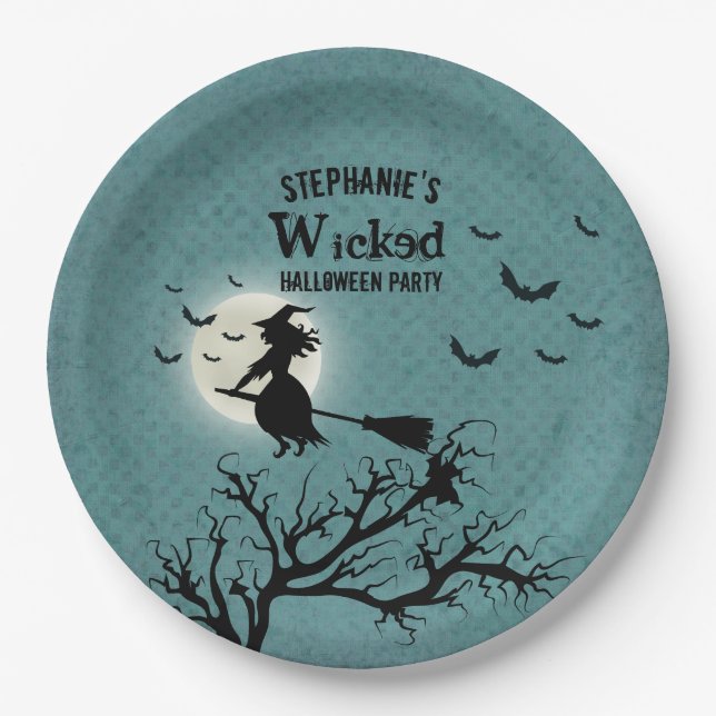 Wicked Witch Paper Plate (Front)