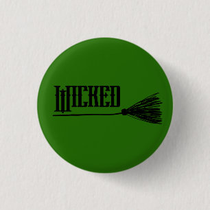 Wicked Witch Personalised Broomstick pin