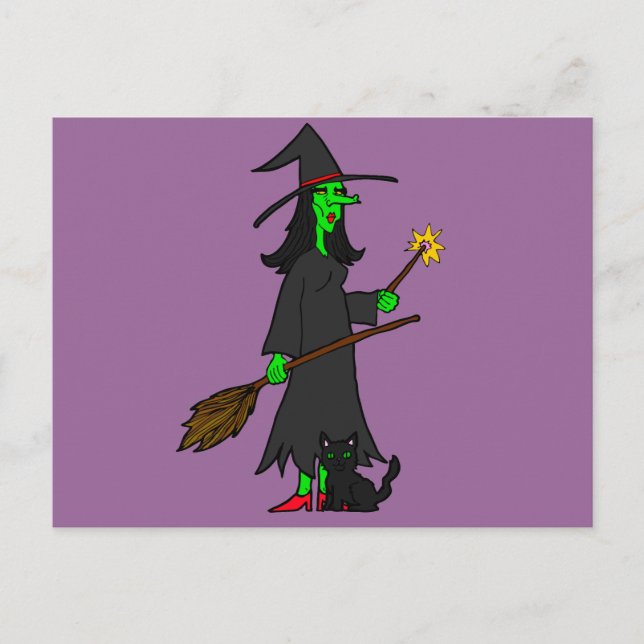 Wicked Witch Postcard (Front)