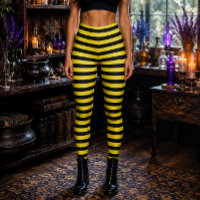 Wicked Witch Yellow and Black Striped Halloween