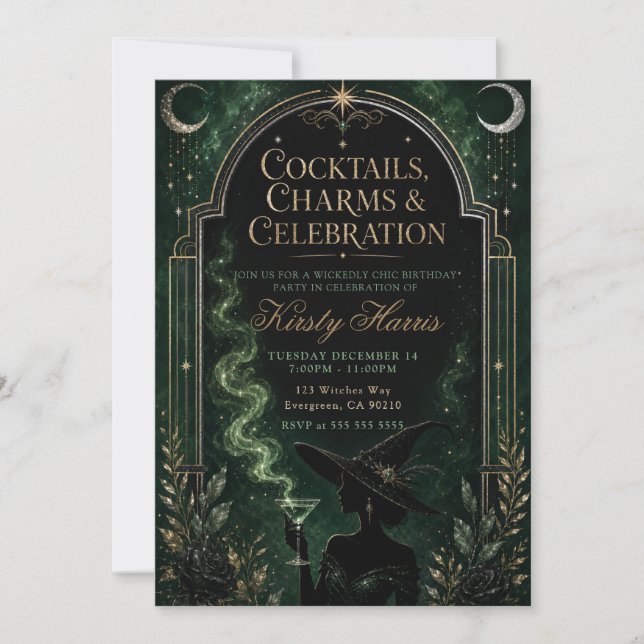Wickedly Chic Birthday Party Invitation (Front)