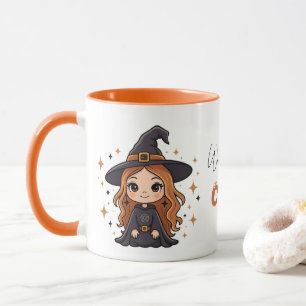 Wickedly Cute Halloween Witch Spooky Adorable Mug