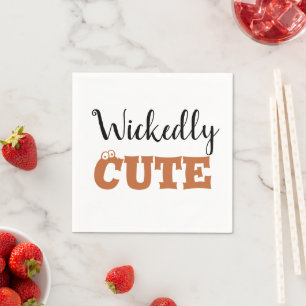 Wickedly Cute Halloween Witch Spooky Adorable Napkin