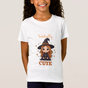 Wickedly Cute Halloween Witch   Spooky Adorable  T-Shirt