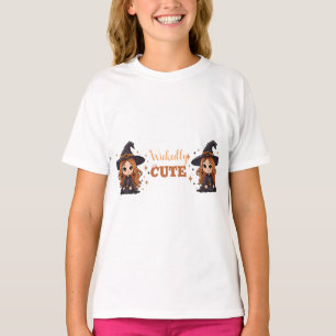 Wickedly Cute Halloween Witch   Spooky Adorable  T-Shirt