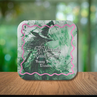 Wickedly Good Time Personalised Happy Birthday Paper Plate