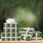 Wickedly Good Witch Green and Pink Gingham Plaid Wrapping Paper<br><div class="desc">Painted Wickedly Good Witch Green and Pink Gingham Plaid Wrapping Paper - This wrapping paper features a green and black painting of a witch in an enchanted forest on top of a white and pink gingham chequered plaid pattern. Perfect for any age girl or woman's birthday or for a Halloween...</div>