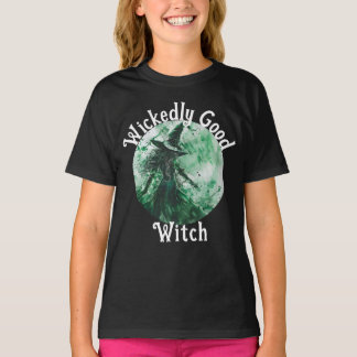 Wickedly Good Witch Green Witch Drawing  T-Shirt