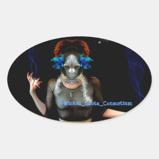 Wickedly Magical Oval Sticker