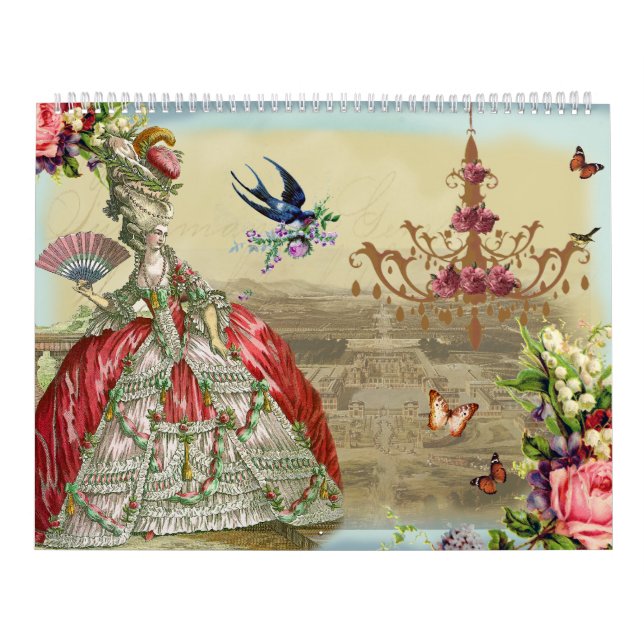 Wickedlylovely  french inspired, shabby chic calendar (Cover)