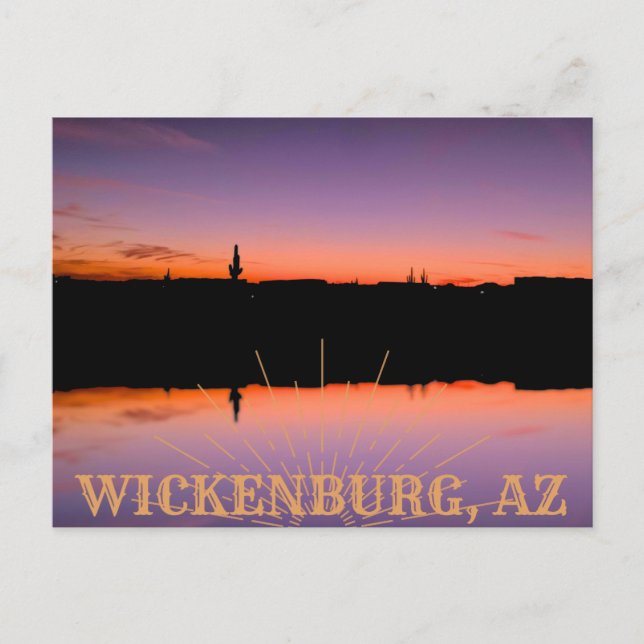 Wickenburg Sunset Postcard (Front)