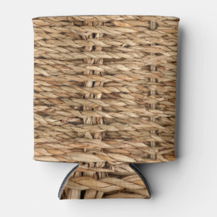 Wicker basket, high-resolution texture. can cooler