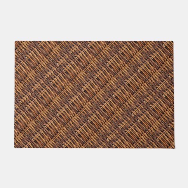 Wicker Basket Pattern Doormat (Front)