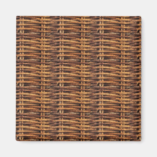 Wicker Basket Pattern Magnet (Front)