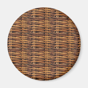 Wicker Basket Pattern Magnet