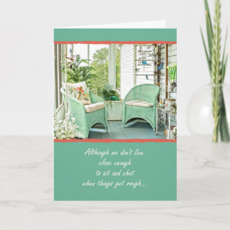 Wicker Chairs Front Porch Sweet Thinking of You Card