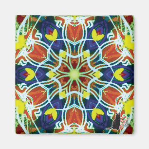 Wicker Kaleidoscope Magnet