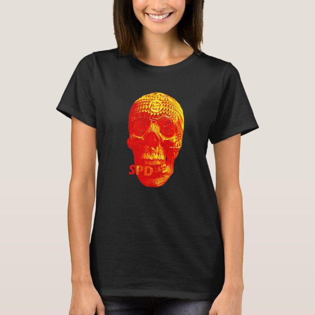 Wicker Skull Horror T-Shirt (Front)
