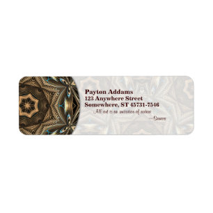 Wicker Star Mandala • Avery Label