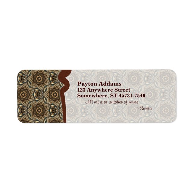 Wicker Star Pattern 1 • Label (Front)