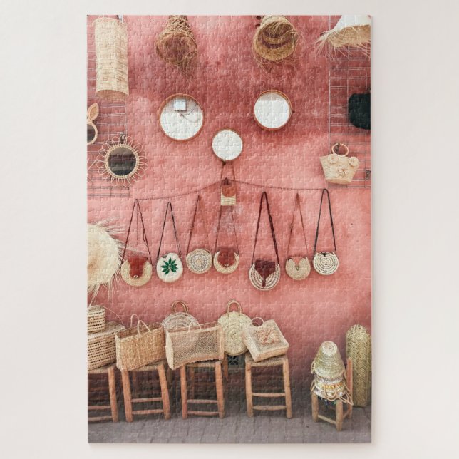 Wicker & Straw Market Shop Jigsaw Puzzle (Vertical)
