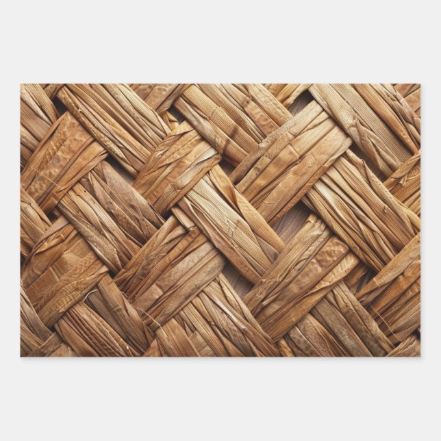 Wicker Wicker Wrapping Paper Sheet (Front 2)