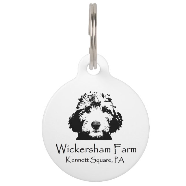 Wickersham Farm Large Pet Tag (Front)