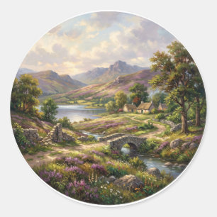 Wicklow Mountains National Park Ireland Classic Round Sticker
